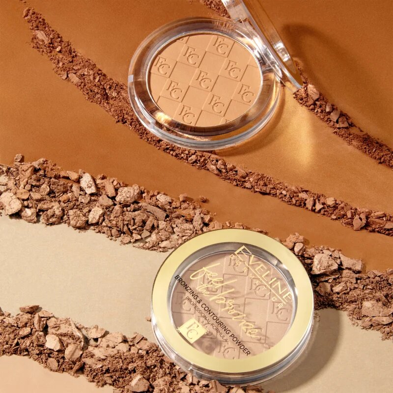 Eveline Cosmetics Feel The Bronze bronz puder za konture odtenek 01 Milky Way 4 g