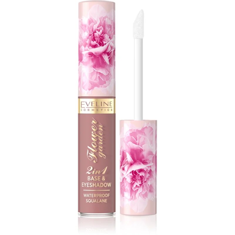 Eveline Cosmetics Flower Garden tekoče senčilo za oči 2 v 1 odtenek 02 65 ml
