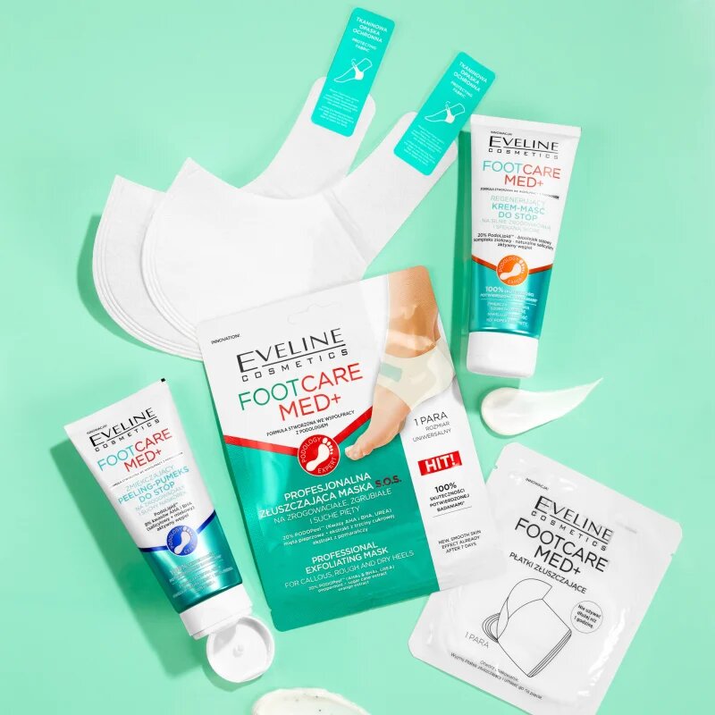 Eveline Cosmetics Foot Care Med nežni vlažilni piling za noge 100 ml