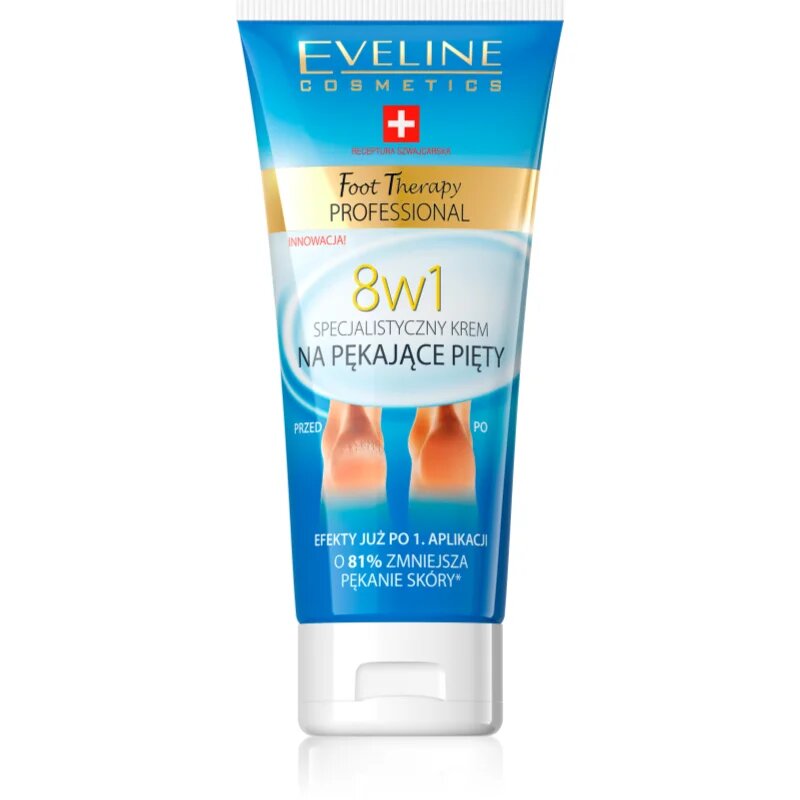 Eveline Cosmetics Foot Therapy krema za razpokane pete 8 v 1 100 ml