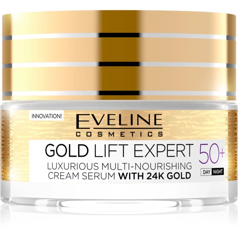 Eveline Cosmetics Gold Lift Expert dnevna in nočna krema proti gubam 50+ 50 ml