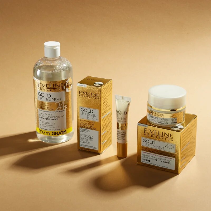 Eveline Cosmetics Gold Lift Expert luksuzna učvrstitvena krema z 24-karatnim zlatom 50 ml
