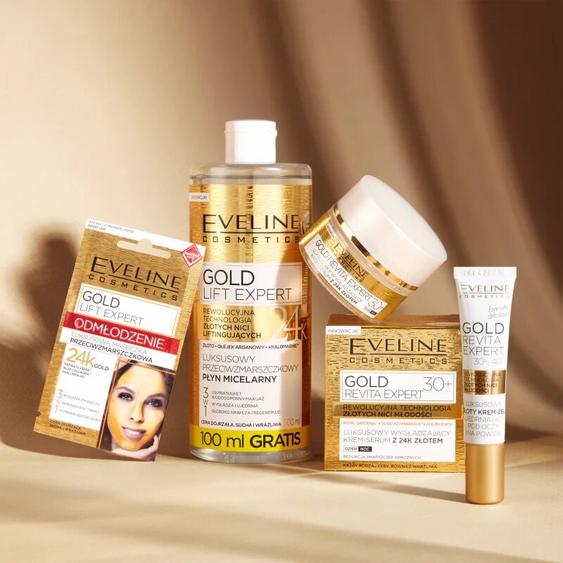 Eveline Cosmetics Gold Lift Expert pomlajevalna maska 3v1 7 ml