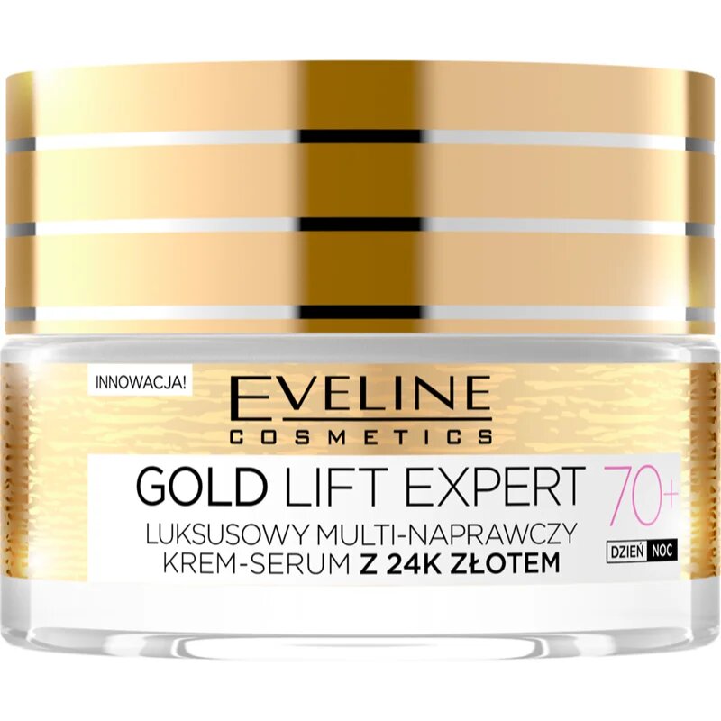 Eveline Cosmetics Gold Lift Expert učvrstitvena krema z zlatom 70+ 50 ml