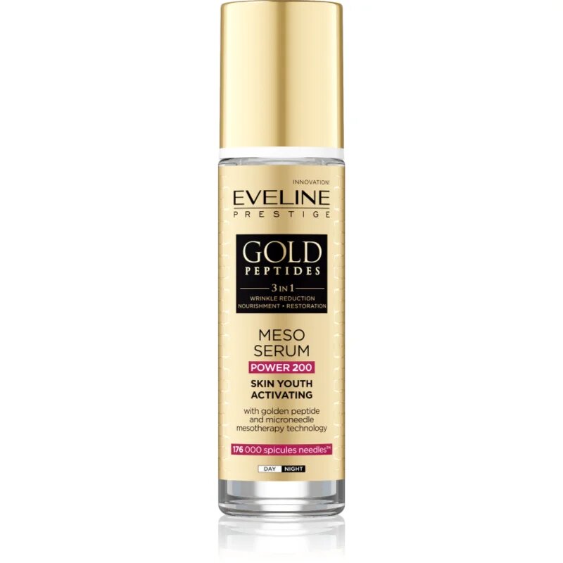 Eveline Cosmetics Gold Peptides 3 in 1 aktivacijski serum za mladosten videz 30 ml