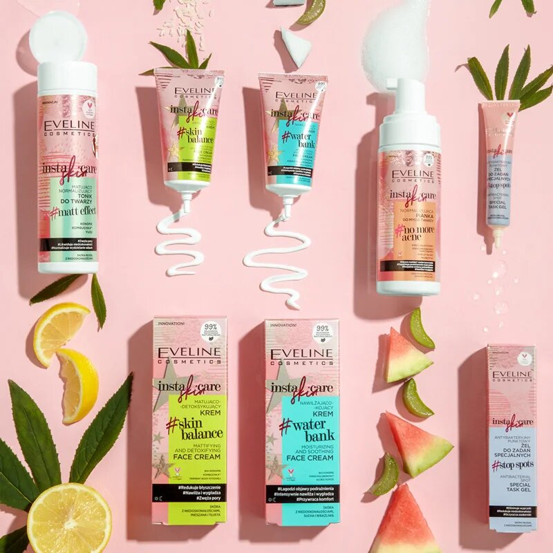 Eveline Cosmetics Insta Skin Care no more acne čistilna pena za obraz 150 ml