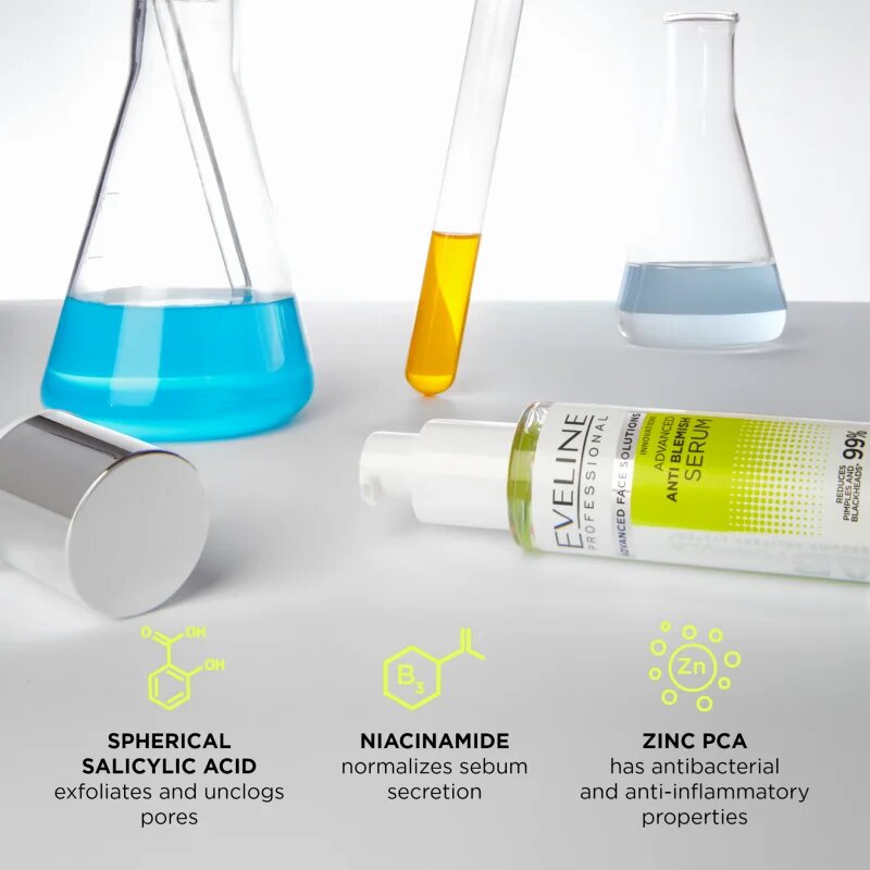 Eveline Cosmetics LAB Formula 18% Solution serum proti nepravilnostim na koži 30 ml