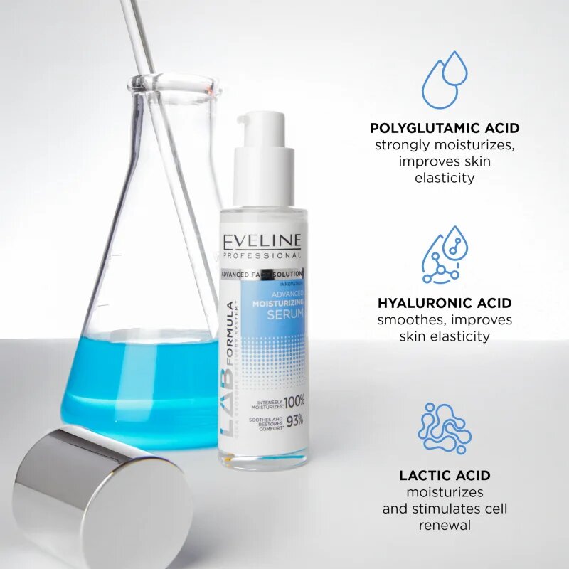 Eveline Cosmetics LAB Formula 18% Solution vlažilni serum 30 ml