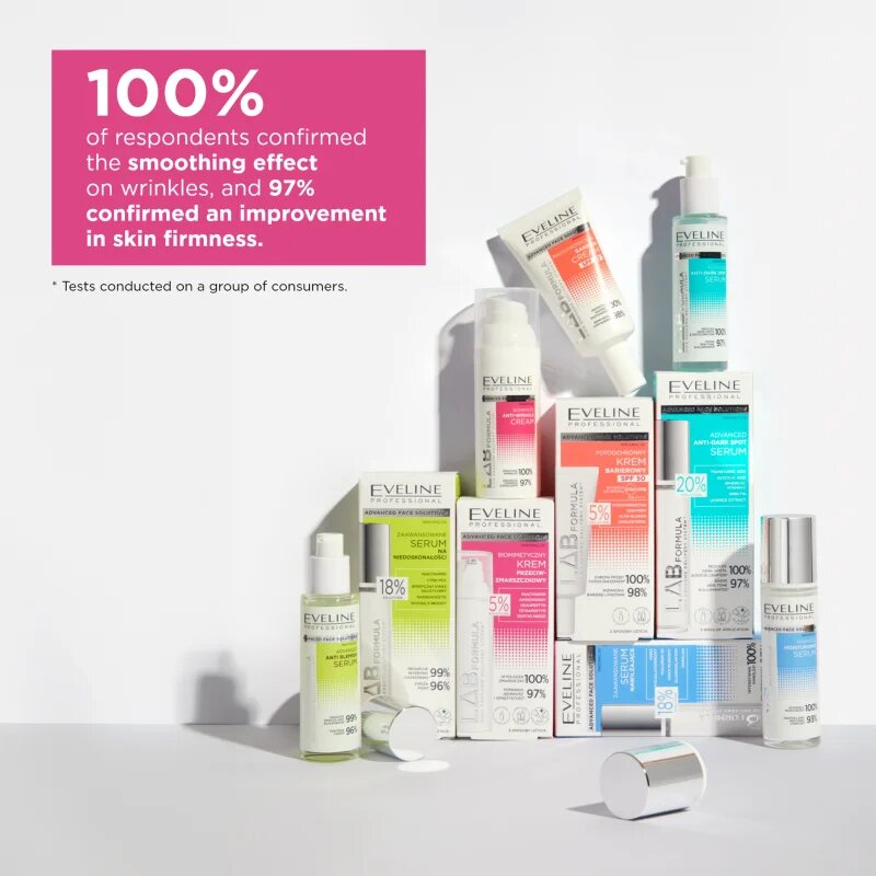 Eveline Cosmetics LAB Formula 5% Solution pomirjevalna biomimetična krema proti gubam 50 ml