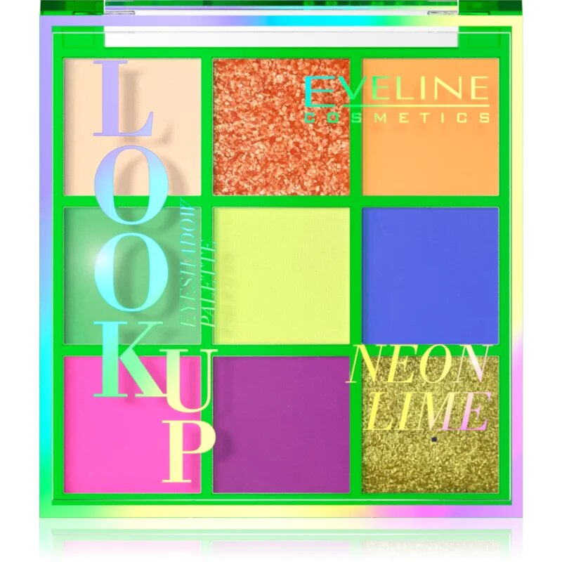 Eveline Cosmetics Look Up Neon Lime paleta senčil za oči 108 g