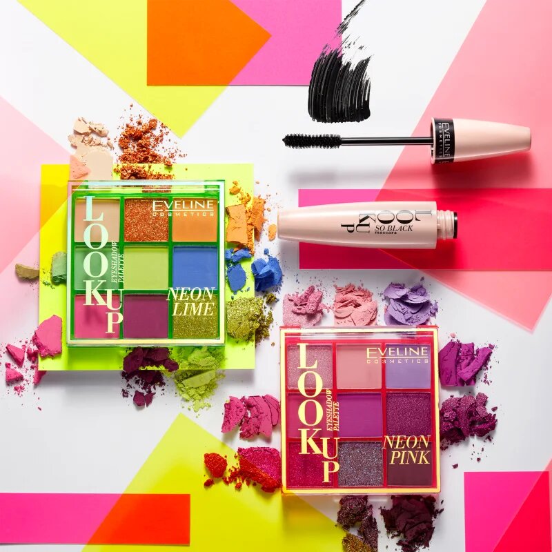 Eveline Cosmetics Look Up Neon Lime paleta senčil za oči 108 g