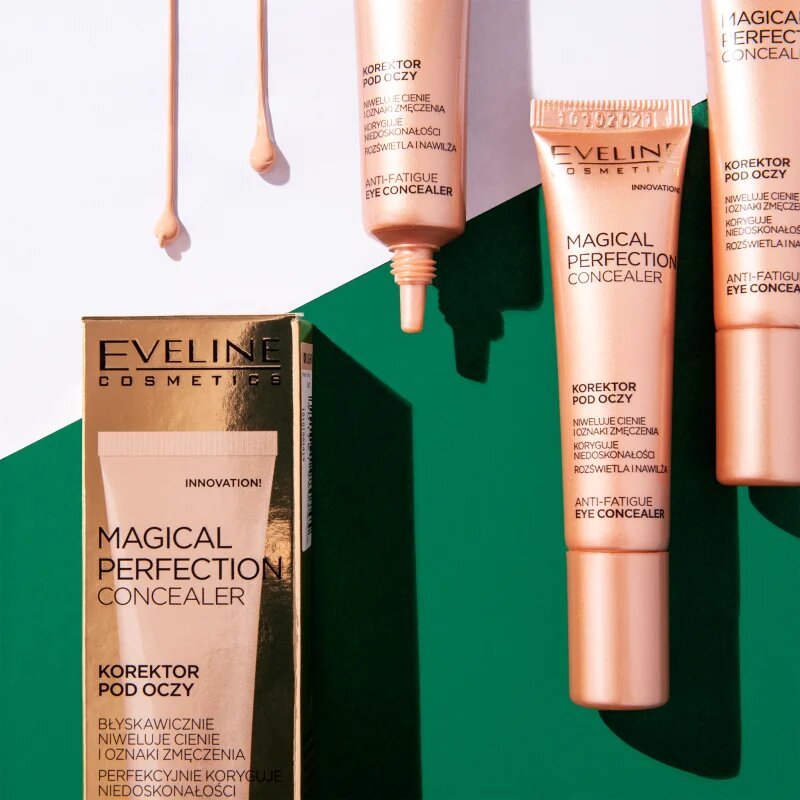 Eveline Cosmetics Magical Perfection korektor proti temnim kolobarjem pod očmi odtenek 01 Light 15 ml
