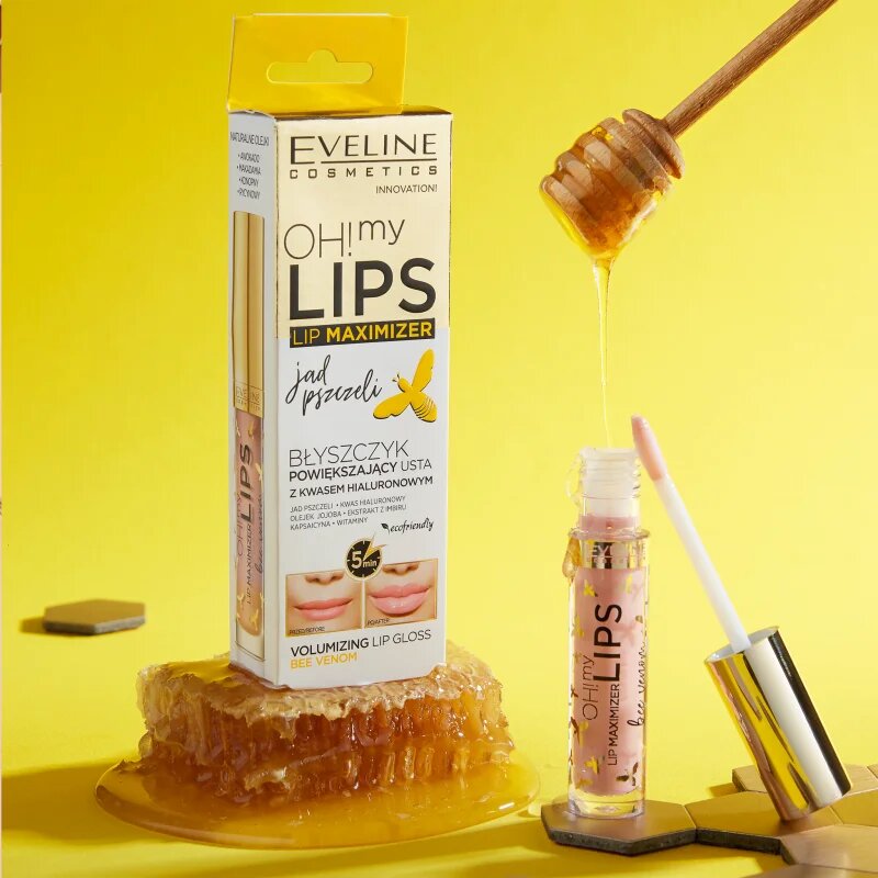 Eveline Cosmetics OH! my LIPS Lip Maximizer sijaj za ustnice za večji volumen s čebeljim strupom 45 ml