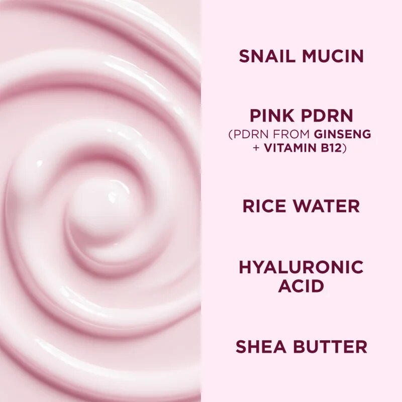 Eveline Cosmetics Pink Snail Glazed Skin Effect krema za posvetljevanje 50 ml
