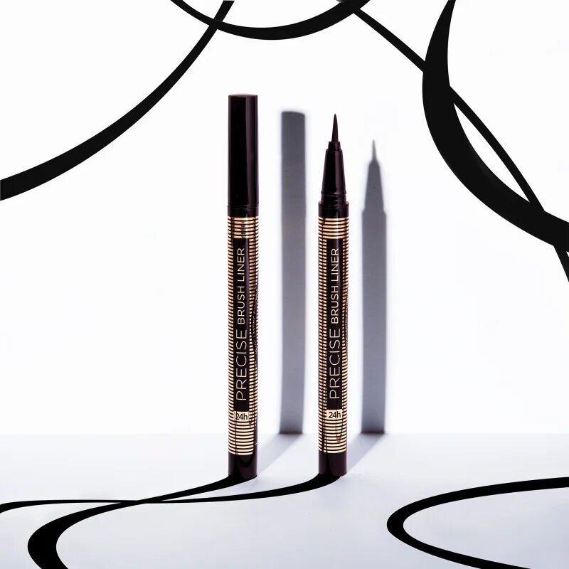Eveline Cosmetics Precise Brush Liner tekoče črtalo v peresu odtenek Black 6 ml