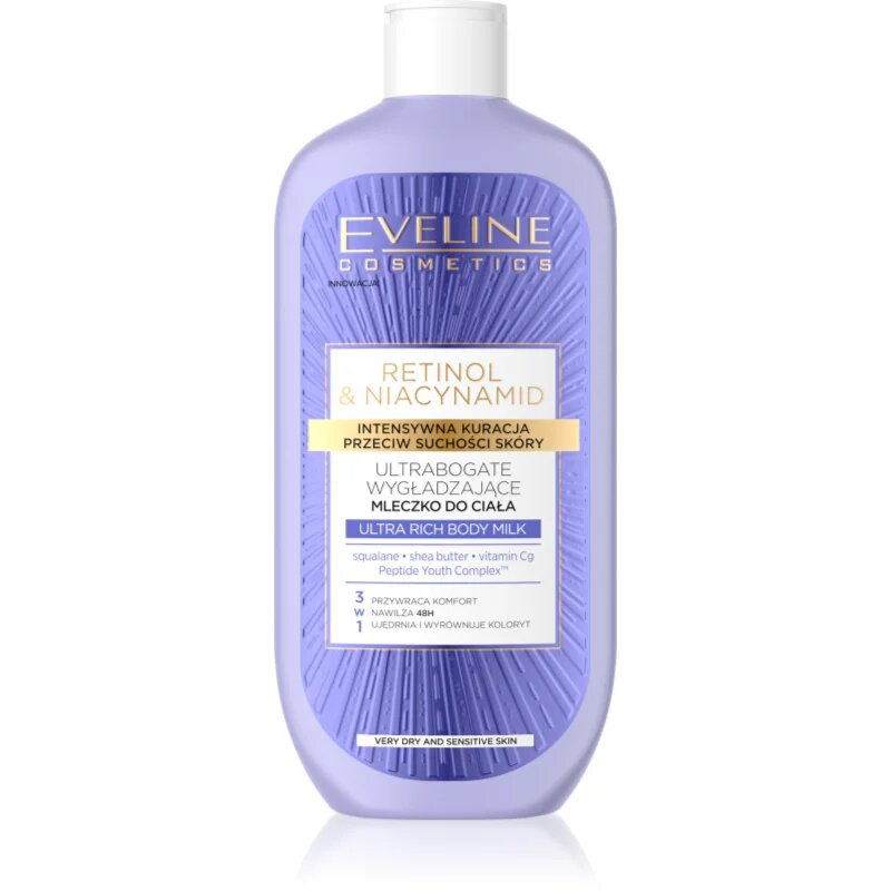 Eveline Cosmetics Retinol & Niacynamid intenzivni hranilni losjon za telo z gladilnim učinkom 350 ml