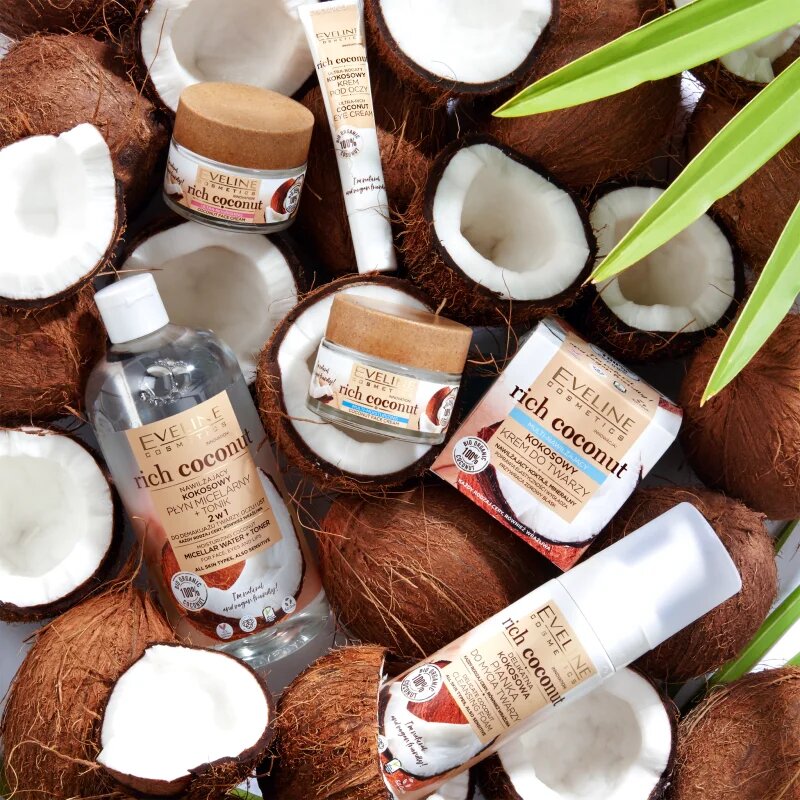 Eveline Cosmetics Rich Coconut hranilna krema za pomladitev kože s probiotiki 50 ml