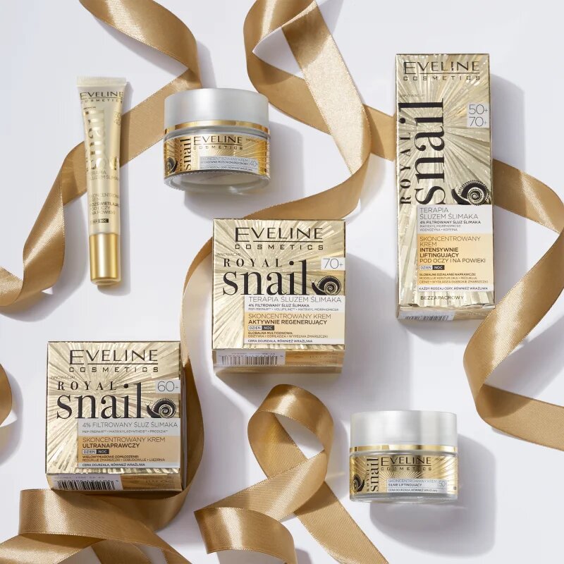 Eveline Cosmetics Royal Snail dnevna in nočna krema 60+ s pomlajevalnim učinkom 50 ml