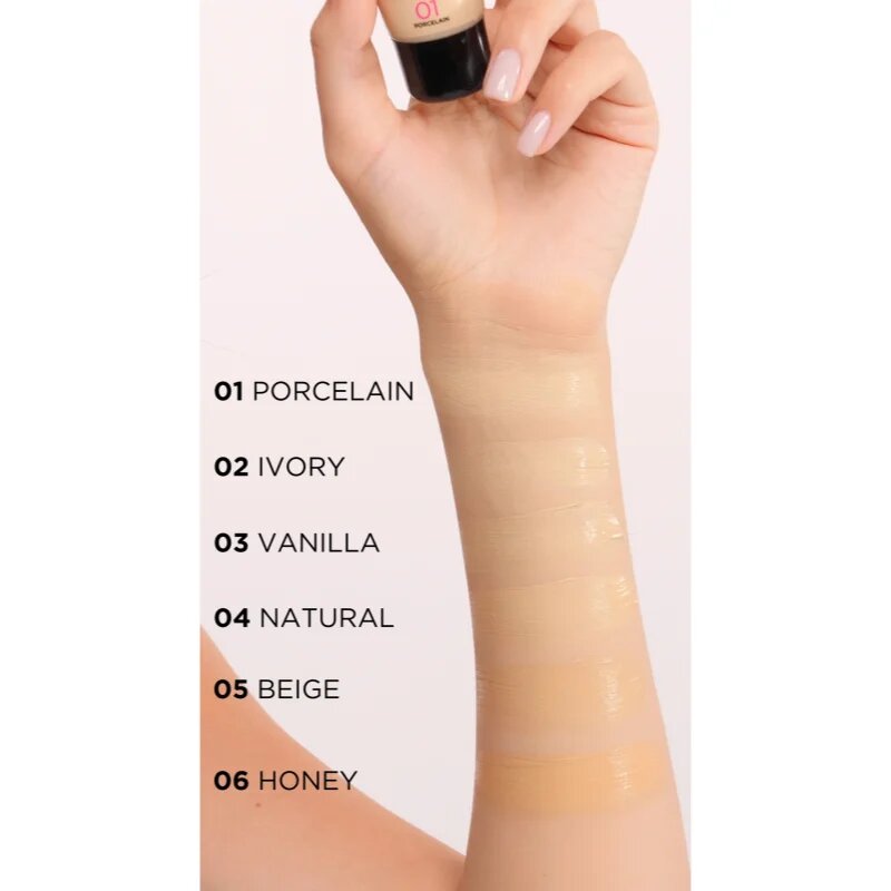 Eveline Cosmetics Selfie Time puder in korektor 2 v 1 odtenek 03 Vanilla 30 ml