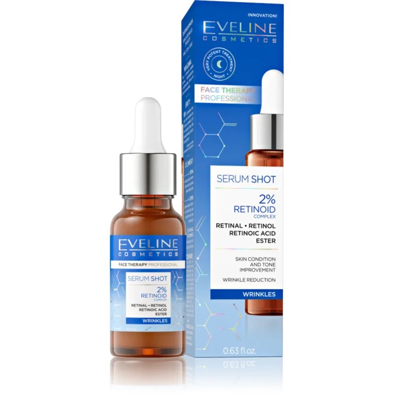 Eveline Cosmetics Serum Shot 2% Retinoid serum proti gubam 18 ml