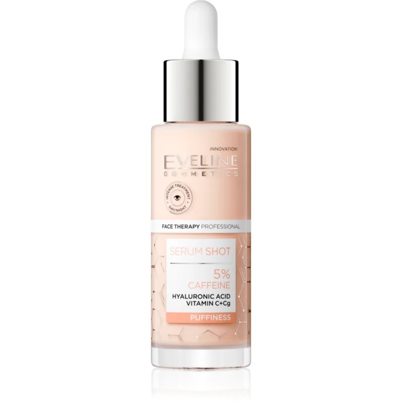 Eveline Cosmetics Serum Shot 5% Caffeine serum za osvežitev predela okoli oči 30 ml