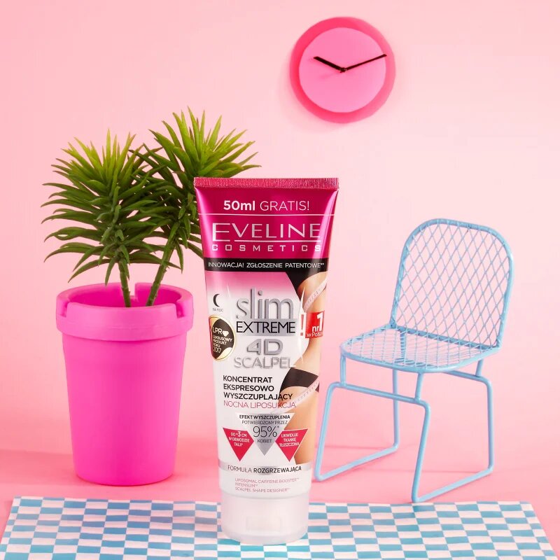 Eveline Cosmetics Slim Extreme 4D Scalpel visoko koncentriran nočni serum z ogrevalnim učinkom 250 ml