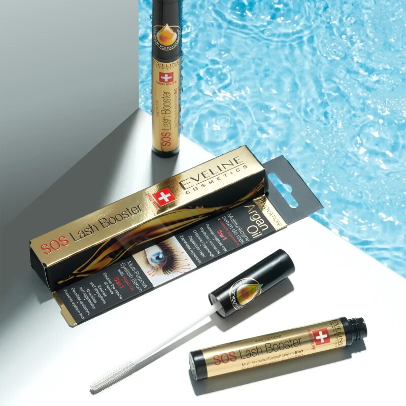 Eveline Cosmetics SOS Lash Booster obnovitveni serum za rast trepalnic z regeneracijskim učinkom 10 ml