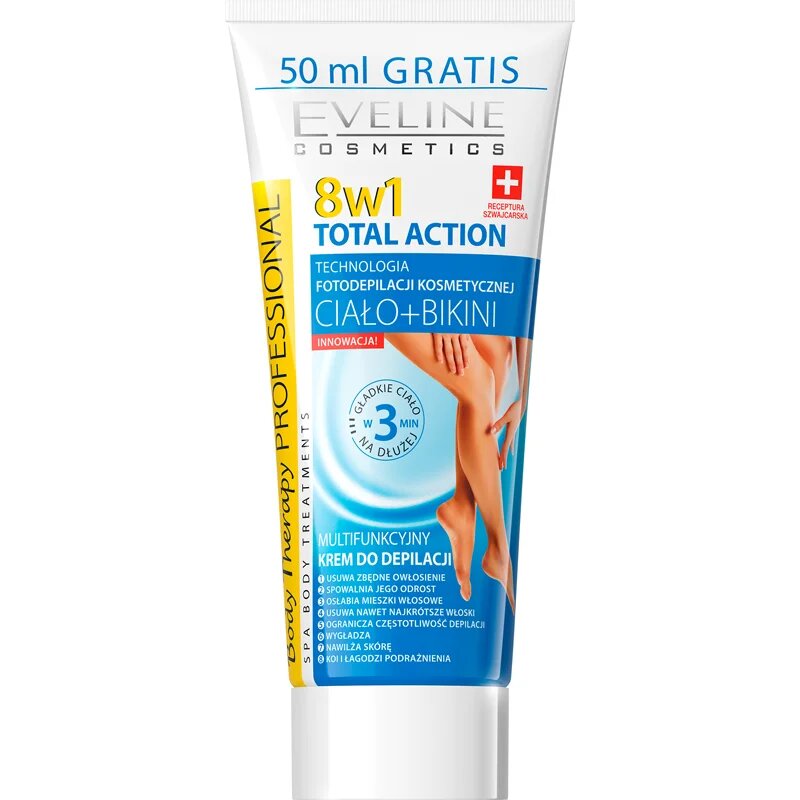 Eveline Cosmetics Total Action depilacijska krema za noge 8 v 1 200 ml