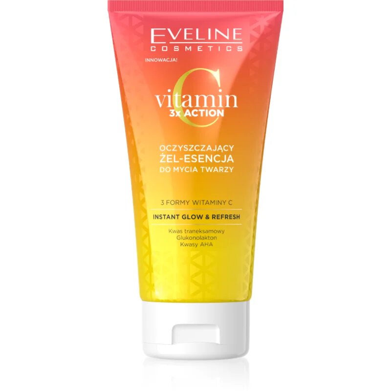 Eveline Cosmetics Vitamin C 3x Action čistilni gel z AHA 150 ml