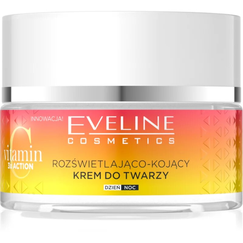 Eveline Cosmetics Vitamin C 3x Action krema za posvetljevanje s pomirjajočim učinkom 50 ml