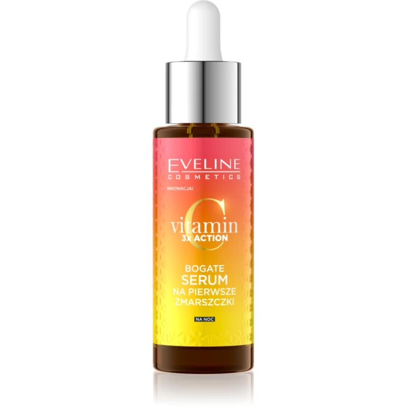 Eveline Cosmetics Vitamin C 3x Action nočni serum za prve gube 30 ml