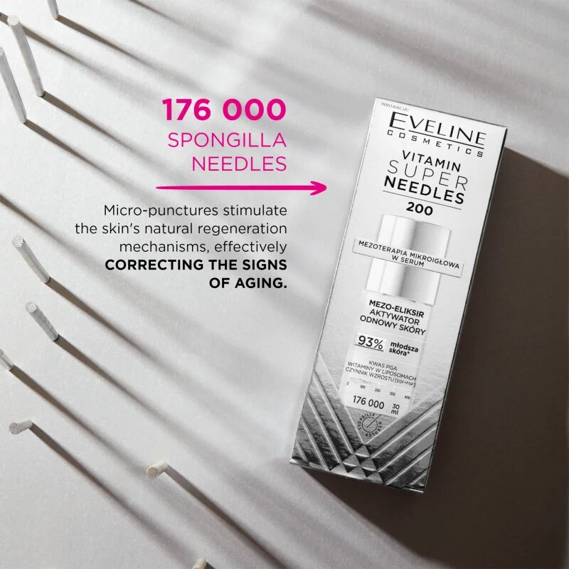 Eveline Cosmetics Vitamin Super Needles 200 aktivator za obnovo kožnih celic 30 ml