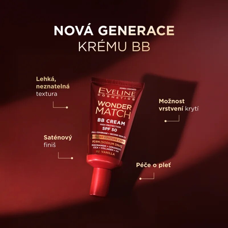Eveline Cosmetics Wonder Match BB Cream BB krema odtenek Nude 30 ml