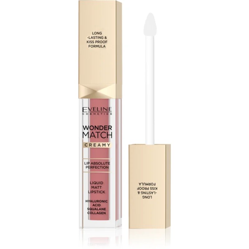 Eveline Cosmetics Wonder Match dolgoobstojna tekoča mat šminka s hialuronsko kislino odtenek 05 Sweet Nude 68 ml