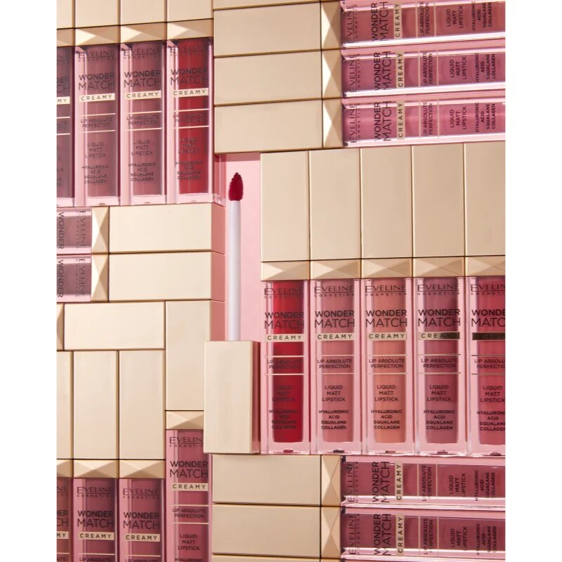 Eveline Cosmetics Wonder Match dolgoobstojna tekoča mat šminka s hialuronsko kislino odtenek 09 Dream Nude 6.8 ml