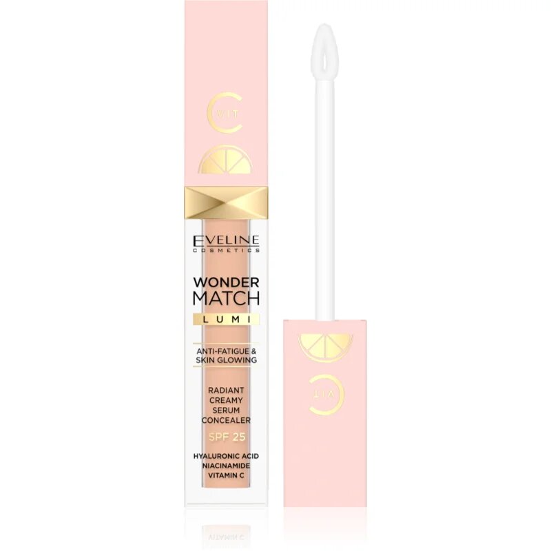 Eveline Cosmetics Wonder Match Lumi korektor in osvetljevalec SPF 25 odtenek 20 Nude 68 ml