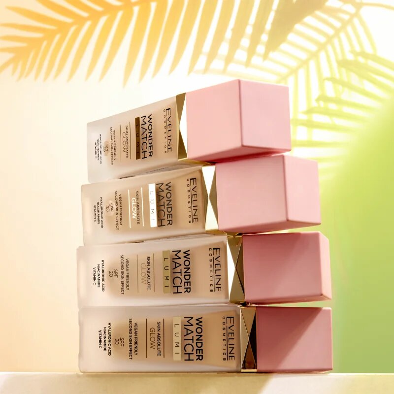 Eveline Cosmetics Wonder Match Lumi vlažilni tekoči puder z gladilnim učinkom SPF 20 odtenek 10 Vanilla Warm 30 ml