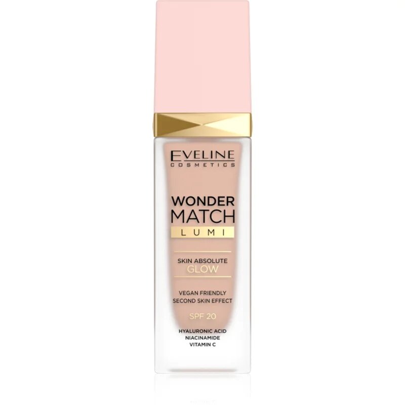 Eveline Cosmetics Wonder Match Lumi vlažilni tekoči puder z gladilnim učinkom SPF 20 odtenek 15 Natural Neutral 30 ml