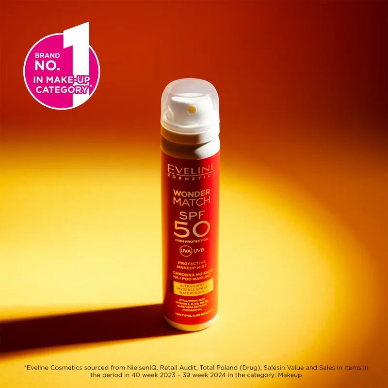 Eveline Cosmetics Wonder Match SPF 50 zaščitna meglica SPF 50 75 ml