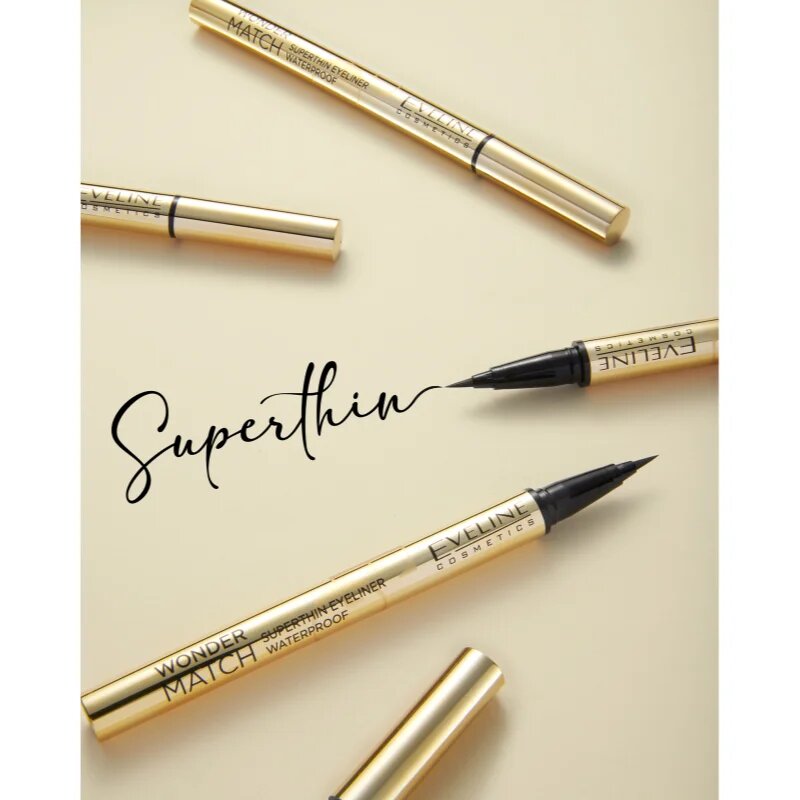 Eveline Cosmetics Wonder Match vodoodporno črtalo za oči odtenek Black 1 kos