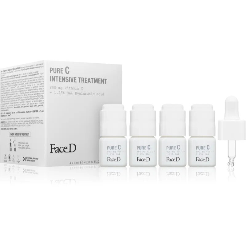 Face D Pure C nega za obraz proti gubam 4x4 ml