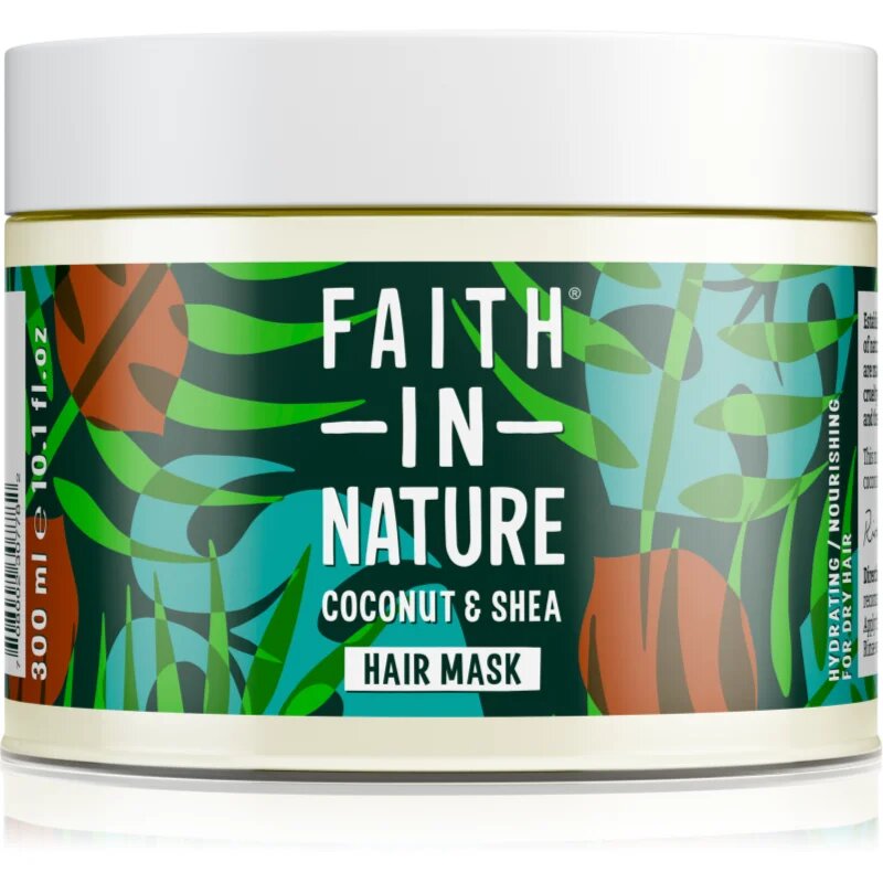 Faith In Nature Coconut & Shea vlažilna maska za suhe in poškodovane lase 300 ml