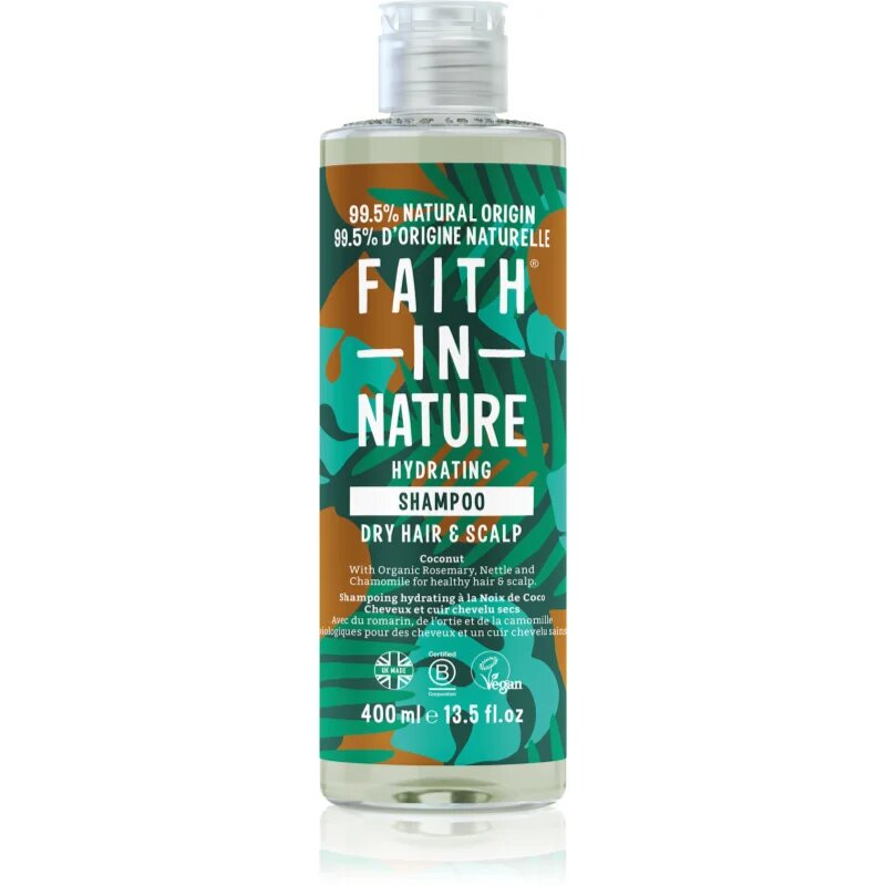 Faith In Nature Coconut vlažilni šampon za normalne do suhe lase 400 ml