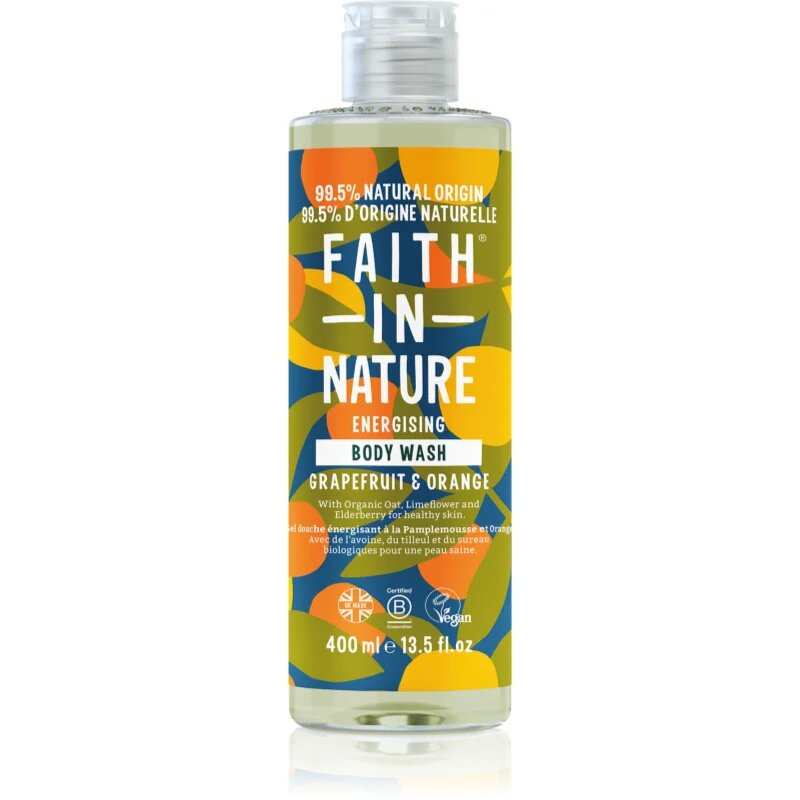 Faith In Nature Grapefruit & Orange poživitveni gel za prhanje 400 ml
