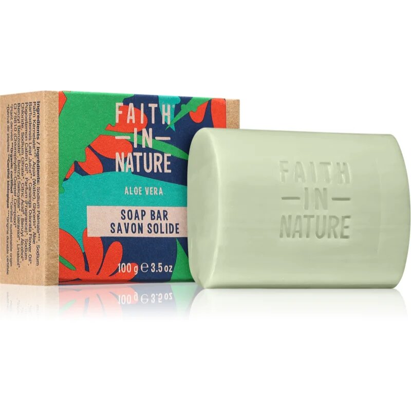 Faith In Nature Hand Made Soap Aloe Vera naravno trdo milo z aloe vero 100 g
