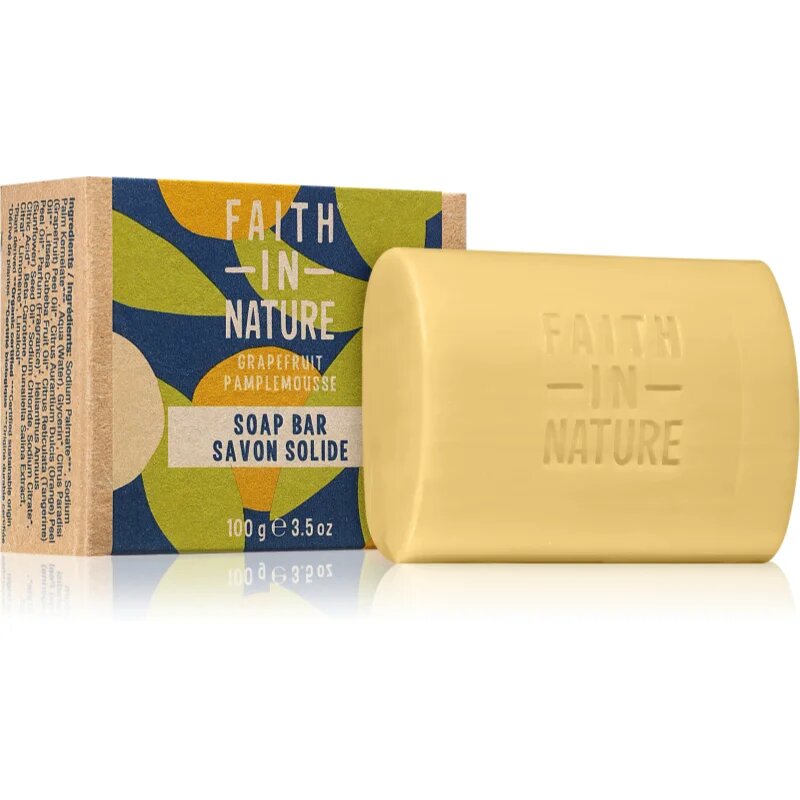 Faith In Nature Hand Made Soap Grapefruit naravno trdo milo 100 g