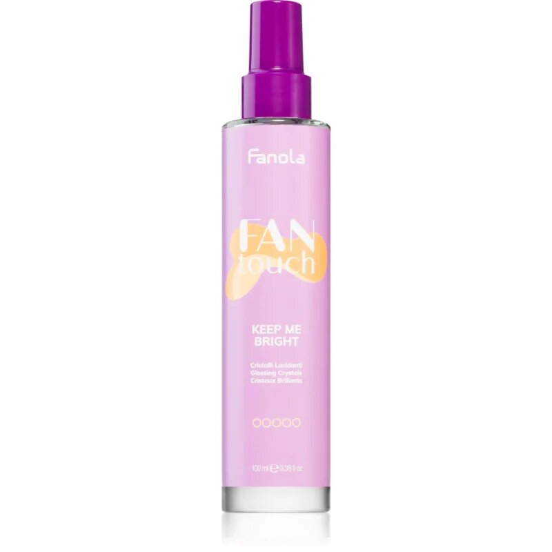 Fanola FAN touch KEEP ME BRIGHT pršilo za sijaj in mehkobo las 100 ml