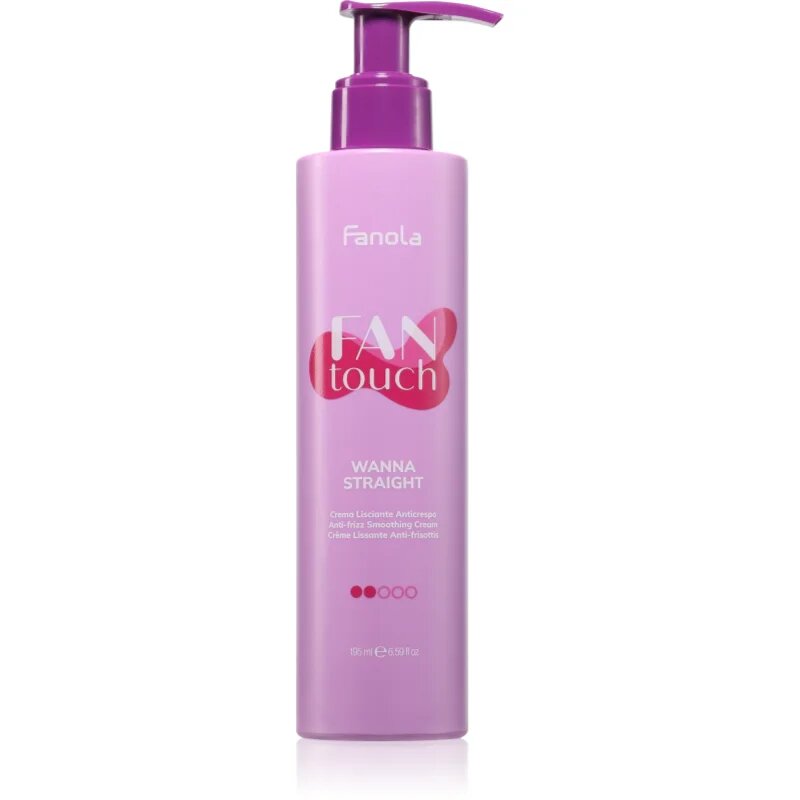 Fanola FAN touch Wanna Straight gladilna krema za lase proti krepastim lasem 200 ml