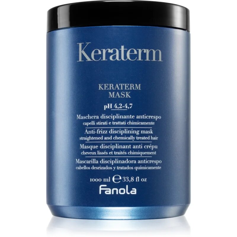 Fanola Keraterm Mask maska za glajenje las za neobvladljive lase 1000 ml