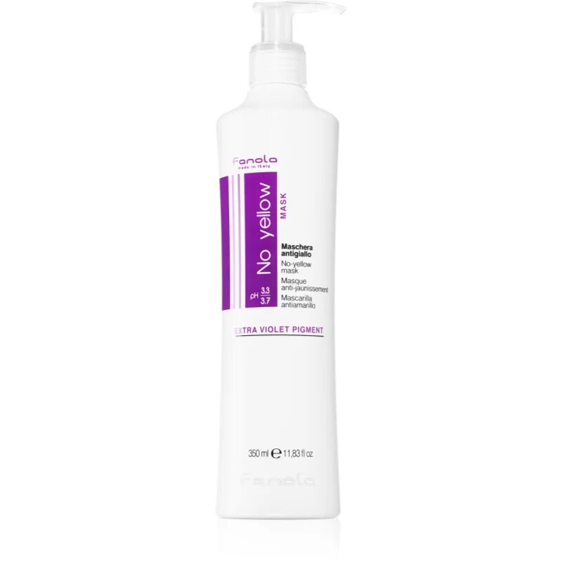 Fanola No Yellow Mask maska za lase za nevtralizacijo rumenih odtenkov 350 ml